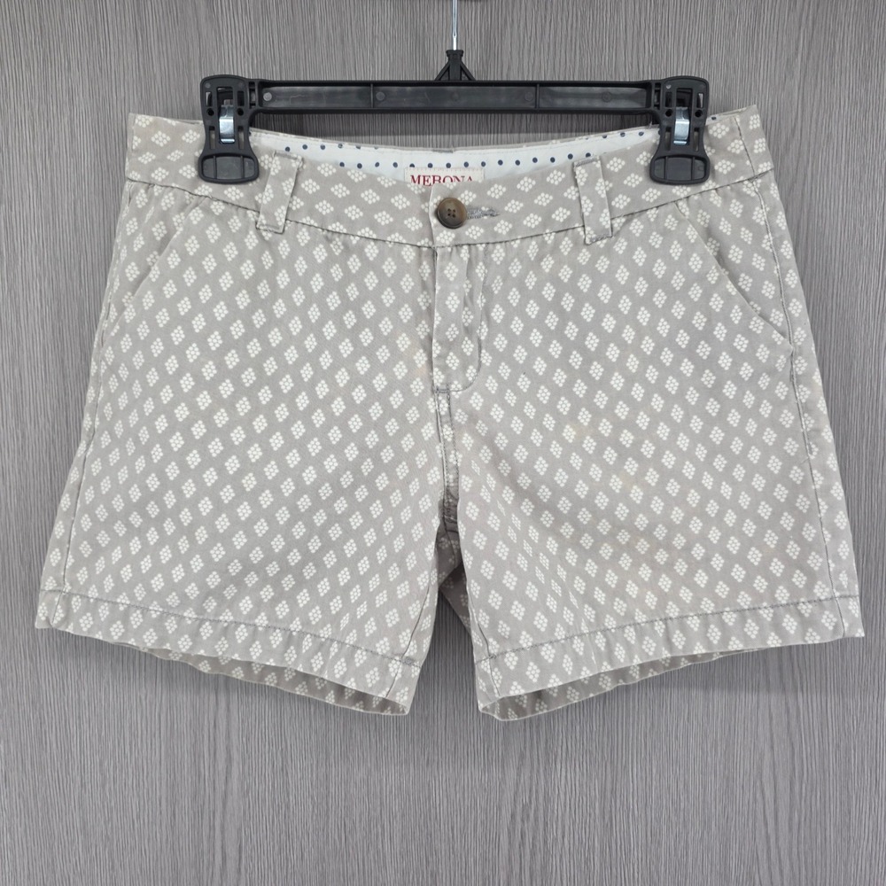 Preppy Country Club Geometric Print Chino Shorts